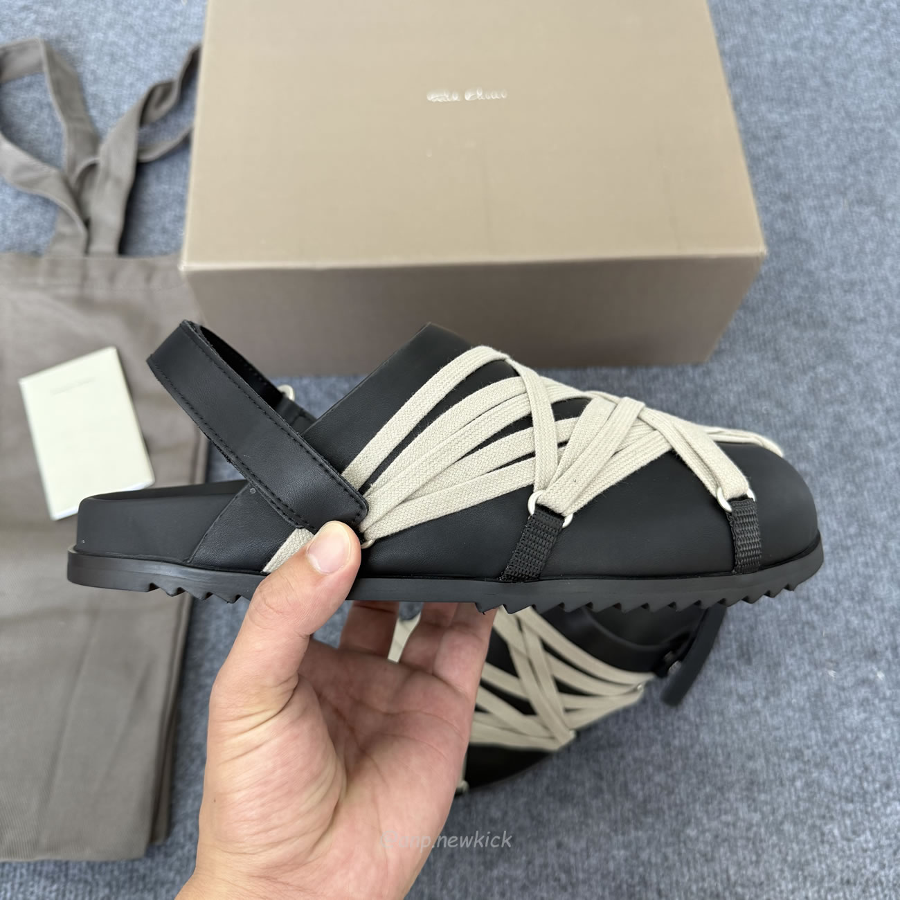 Rick Owens Hollywood Megalaced Mule Granola Black Ru01e5813 Loow1 09 (3) - www.newkick.vip